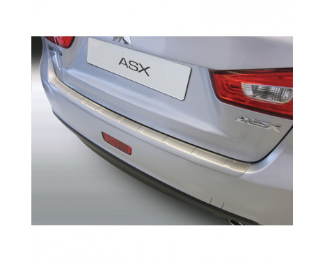 ABS Rear bumper protector Mitsubishi ASX 11 / 2012- 'Brushed Alu' Look