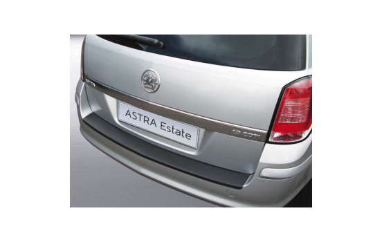 ABS Rear bumper protector Opel Astra H Wagon Black