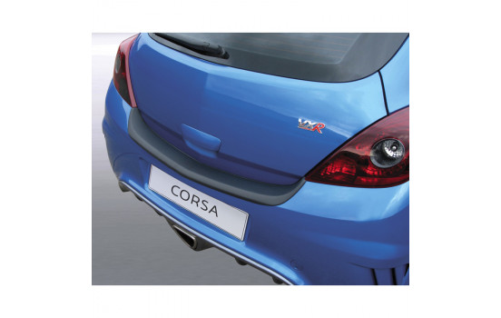 ABS Rear bumper protector Opel Corsa D 3 doors GSi / VXR / OPC Black