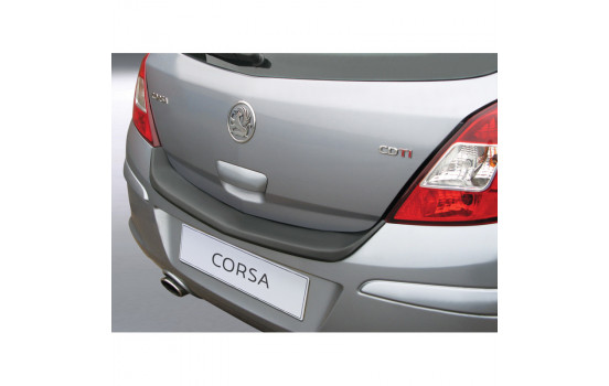 ABS Rear bumper protector Opel Corsa D 5 doors 2006- Black