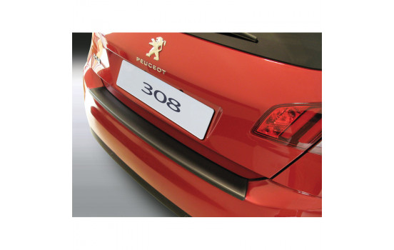 ABS Rear bumper protector Peugeot 308 HB 5 doors 2014- Black