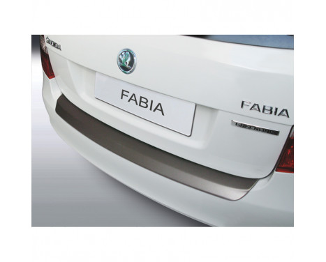 ABS Rear bumper protector Skoda Fabia combi 2010- 2014 Black