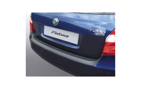 ABS Rear bumper protector Skoda Fabia II Kombi 2007- Black