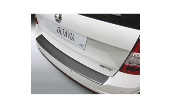 ABS Rear bumper protector Skoda Octavia IV RS Estate / Combi 2013- Black