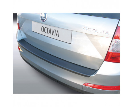 ABS Rear bumper protector Skoda Octavia Kombi 6 / 2013- (excluding VRS) Black