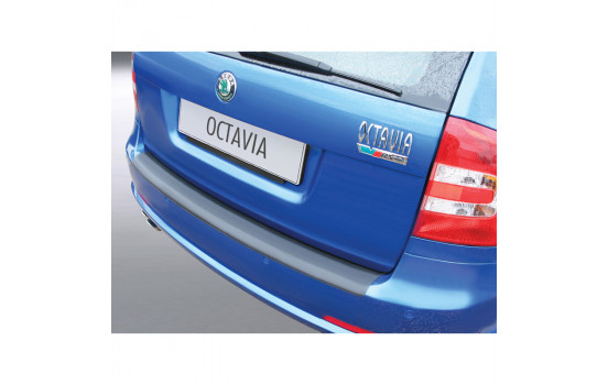 ABS Rear bumper protector Skoda Octavia Kombi RS 2008- Black