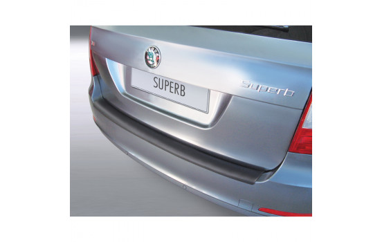 ABS Rear bumper protector Skoda Superb Combi 2009-2012 Black