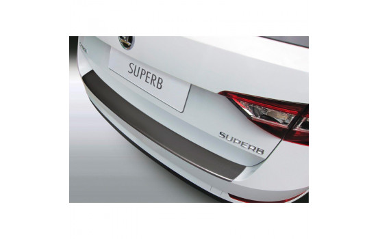 ABS Rear bumper protector Skoda Superb Combi 9 / 2015- Black