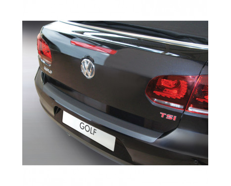 ABS Rear bumper protector Volkswagen Golf VI Cabrio 2011- Black