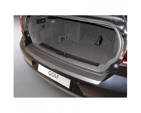 ABS Rear bumper protector Volkswagen Golf VI Cabrio 2011- Black, Image 2
