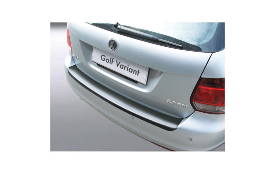 ABS Rear bumper protector Volkswagen Golf VI Variant 2009- Black