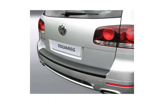 ABS Rear bumper protector Volkswagen Touareg -2010 Black