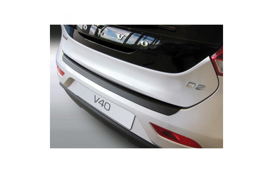 ABS Rear bumper protector Volvo V40 5 doors 6 / 2012- Black