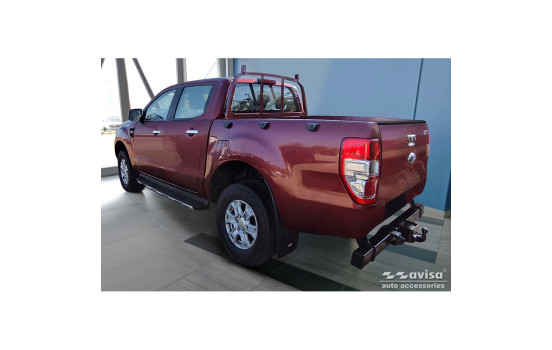 Aluminum Pickup Tailgate Trim Molding Fits Ford Ranger 2011-2022 - Black, Image 5