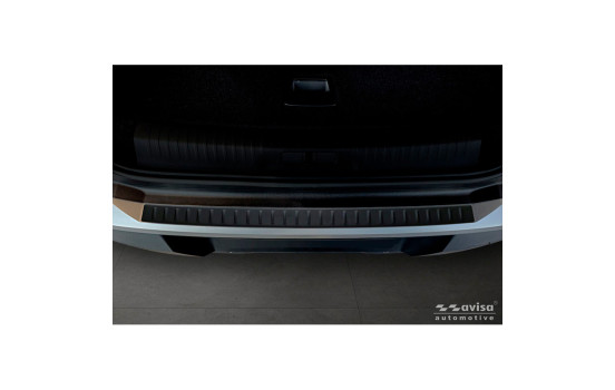 Avisa Matte Black Stainless Steel Rear Bumper Protector suitable for Peugeot 5008 III 2024- 'Ribs', Image 2