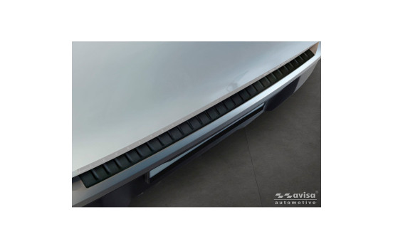 Avisa Matte Black Stainless Steel Rear Bumper Protector suitable for Peugeot 5008 III 2024- 'Ribs', Image 4