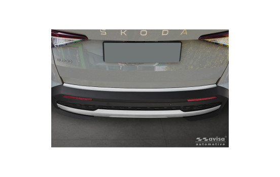 Avisa stainless steel powder-coated rear bumper protector suitable for Skoda Elroq 2024- 'Soft Silver'