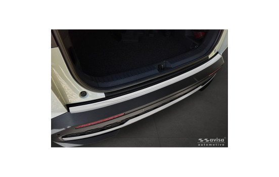 Avisa stainless steel powder-coated rear bumper protector suitable for Skoda Elroq 2024- 'Soft Silver', Image 2