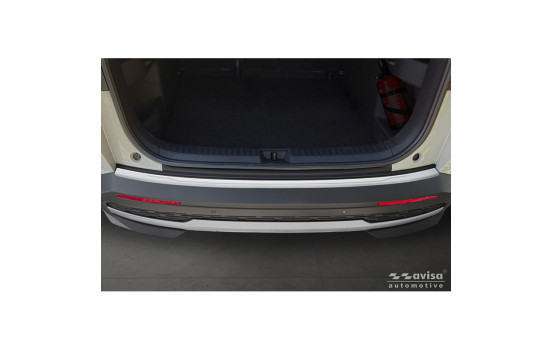 Avisa stainless steel powder-coated rear bumper protector suitable for Skoda Elroq 2024- 'Soft Silver', Image 3