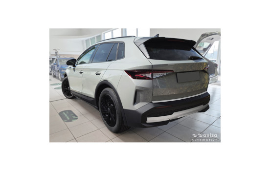 Avisa stainless steel powder-coated rear bumper protector suitable for Skoda Elroq 2024- 'Soft Silver', Image 5