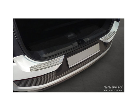 Avisa stainless steel rear bumper protector suitable for Ford Explorer EV 2024- 'Ribs'