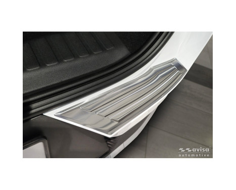 Avisa stainless steel rear bumper protector suitable for Ford Explorer EV 2024- 'Ribs', Image 3
