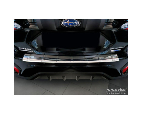 Avisa stainless steel rear bumper protector suitable for Subaru Crosstrek III 2023- 'Ribs', Image 3