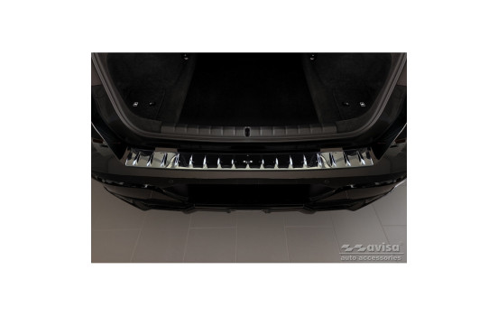 Black Chrome Stainless Steel Bumper Protector Fits BMW 7-Series (G70) 2023- with M-Package 'Ribs', Image 4