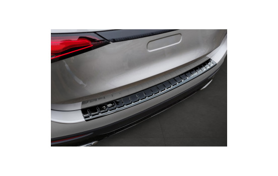 Black Chrome Stainless Steel Bumper Protector Fits Mercedes GLC II (X254) 2022- 'Ribs'