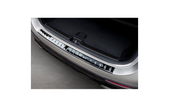 Black Chrome Stainless Steel Bumper Protector Fits Mercedes GLC II (X254) 2022- 'Ribs', Image 3