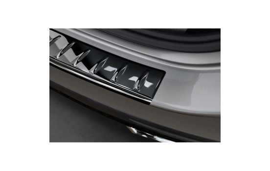 Black Chrome Stainless Steel Bumper Protector Fits Mercedes GLC II (X254) 2022- 'Ribs', Image 4