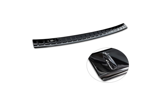 Black Chrome Stainless Steel Bumper Protector Fits Mercedes GLC II (X254) 2022- 'Ribs', Image 6