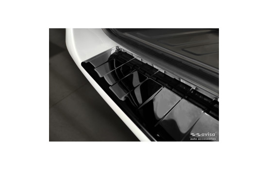 Black Chrome Stainless Steel Bumper Protector Fits Mercedes Vito / V-Class 2014- 'Ribs' 'XL', Image 2