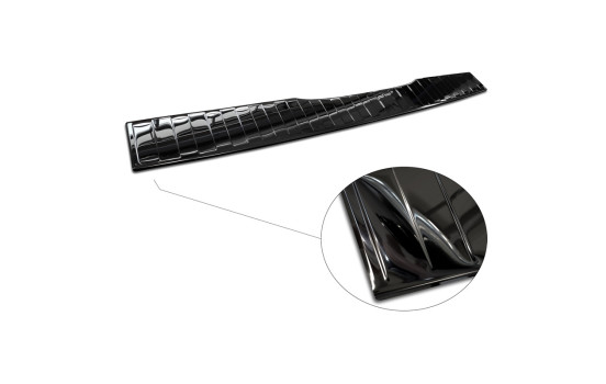 Black Chrome Stainless Steel Bumper Protector Fits Mercedes Vito / V-Class 2014- 'Ribs' 'XL', Image 6