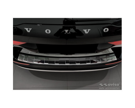 Black Chrome Stainless Steel Bumper Protector Fits Volvo V60 II / V60 II Cross Country 2018- & V60, Image 2