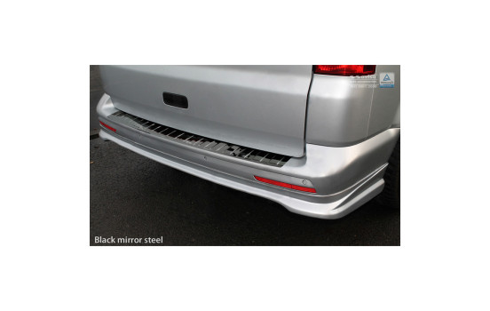 Black Chrome Stainless Steel Bumper Protector Fits VW Transporter T5 2003-2015 (all) & T6 2015- (m