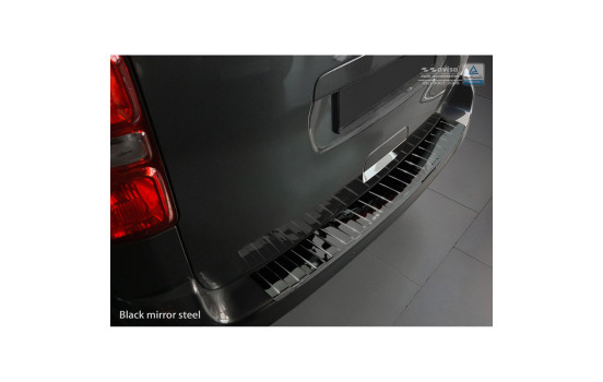 Black-Chrome stainless steel bumper protector suitable for Citroën Spacetourer / Peugeot Traveller / Toyot, Image 4