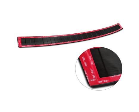 Black-chrome stainless steel bumper protector suitable for Volkswagen Multivan T7 2021- 'Ribs', Image 7