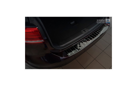 Black-Chrome stainless steel bumper protector suitable for Volkswagen Passat 3G Variant 2014- incl. Alltrac