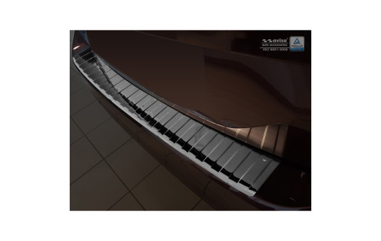 Black-Chrome stainless steel bumper protector suitable for Volkswagen Passat 3G Variant 2014- incl. Alltrac, Image 2
