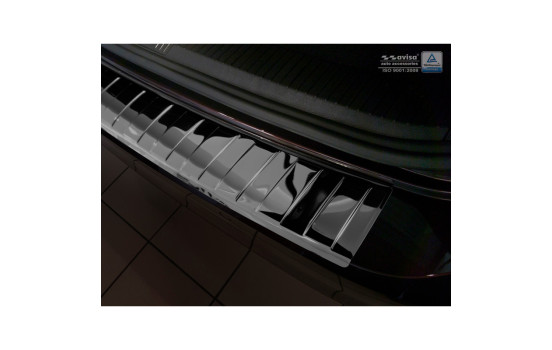 Black-Chrome stainless steel bumper protector suitable for Volkswagen Passat 3G Variant 2014- incl. Alltrac, Image 4