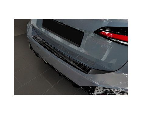 Black-Chrome Stainless Steel Rear Bumper Protector suitable for BMW 2-Series U06 Active Tourer M-Package 2021-'Ri