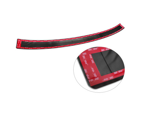 Black-Chrome Stainless Steel Rear Bumper Protector suitable for Ford Kuga III ST-Line/Hybrid/Vignale 2019- 'Rib, Image 6