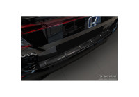 Black stainless steel bumper protector fits Honda Civic XI HB 2022- 'Ribs'