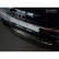 Black stainless steel bumper protector suitable for Audi A6 (C8) Avant 2018- 'Ribs'