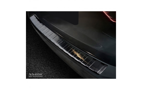 Black stainless steel bumper protector suitable for BMW 3-Series G21 Touring M-Package 2018-