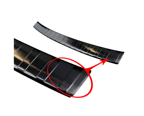 Black stainless steel bumper protector suitable for BMW 3-Series G21 Touring M-Package 2018-, Image 5