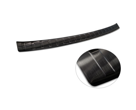 Black stainless steel bumper protector suitable for BMW X1 (U11) 2022- 'Ribs', Image 6