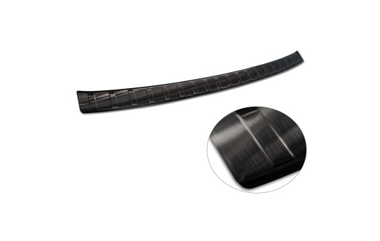 Black stainless steel bumper protector suitable for BMW X1 (U11) 2022- 'Ribs', Image 6
