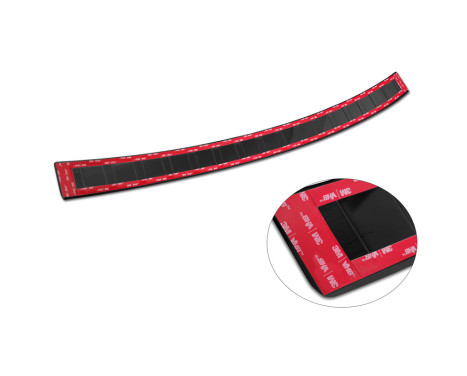 Black stainless steel bumper protector suitable for BMW X1 (U11) 2022- 'Ribs', Image 7